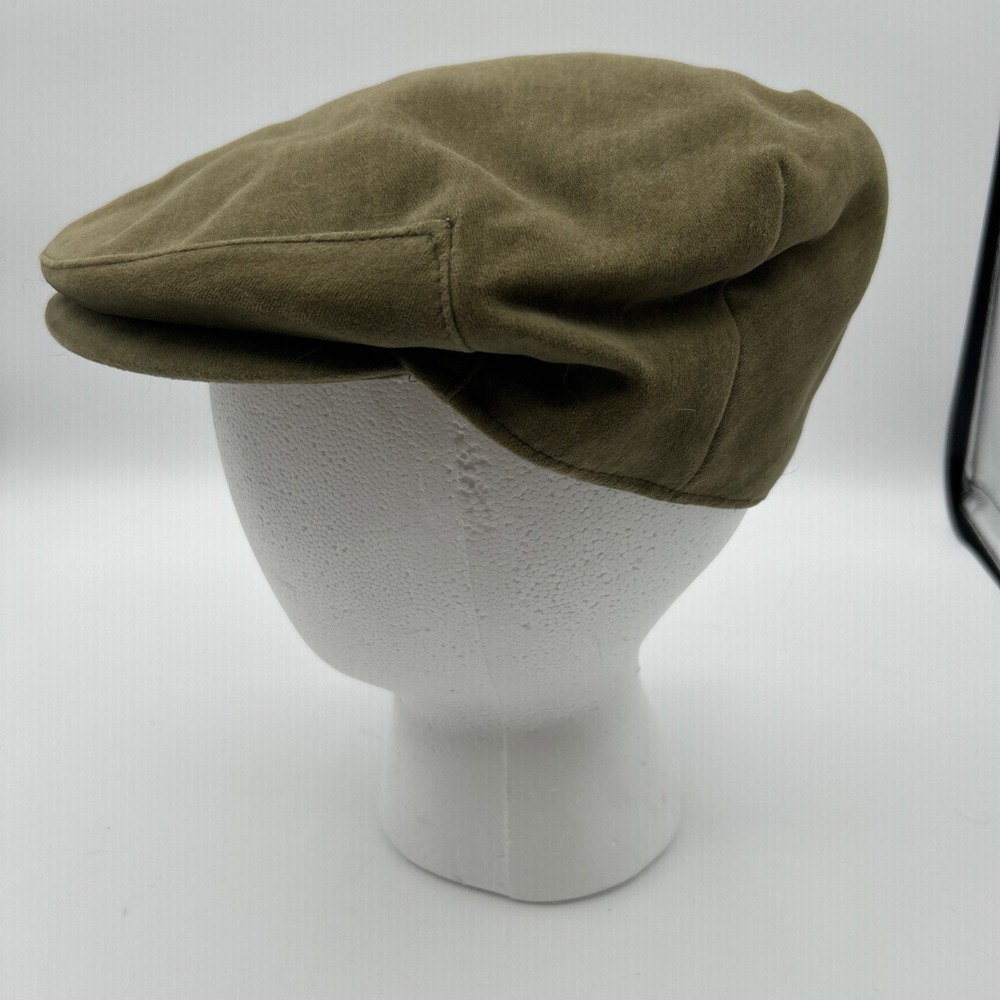 Stylish Olive Men's Flat Cap - Picture 3 of 11